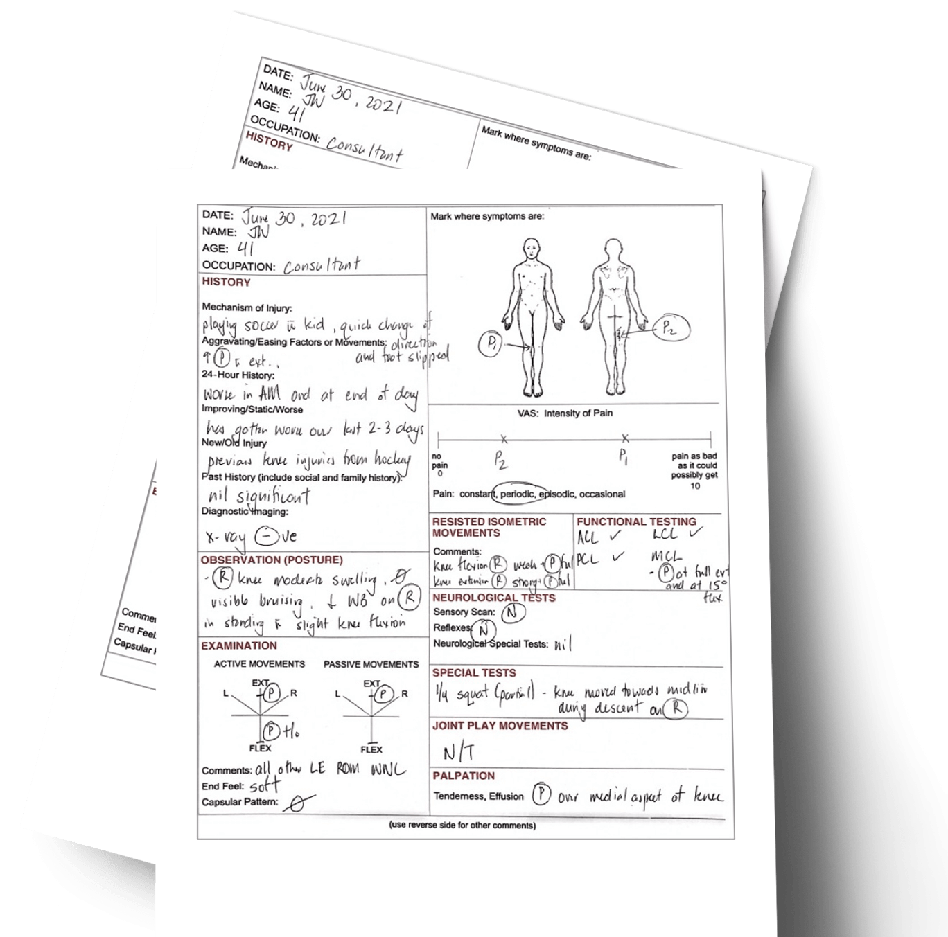 manual patient chart